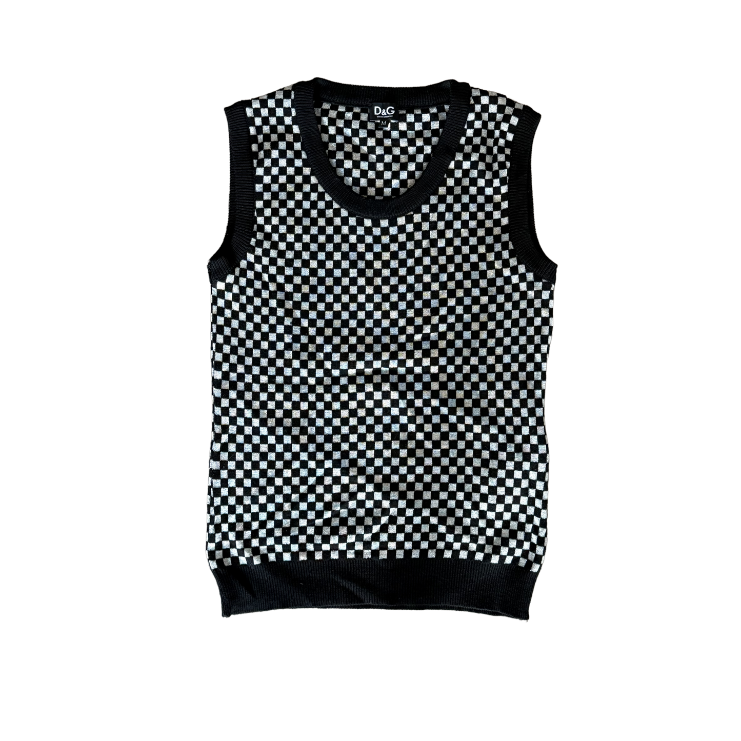 DG Checkered Sweater Vest