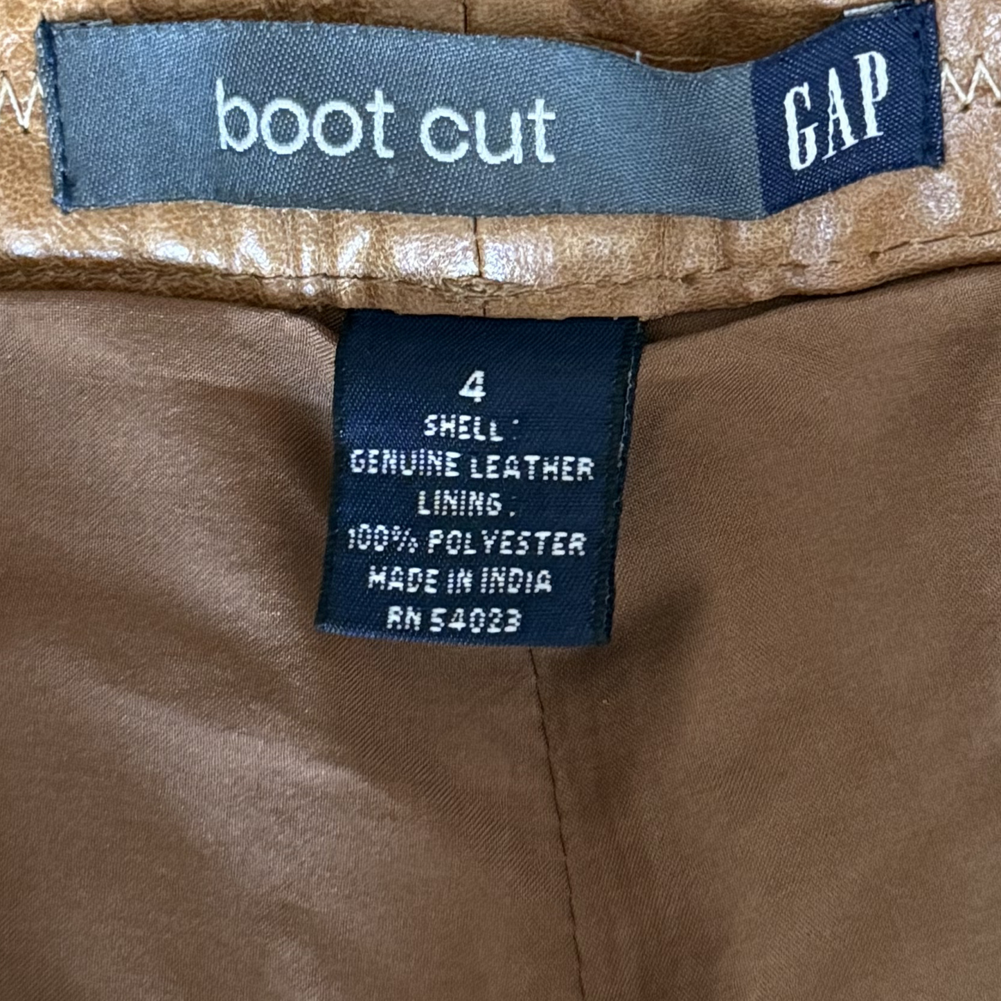 Gap Boot Cut Leather Pants