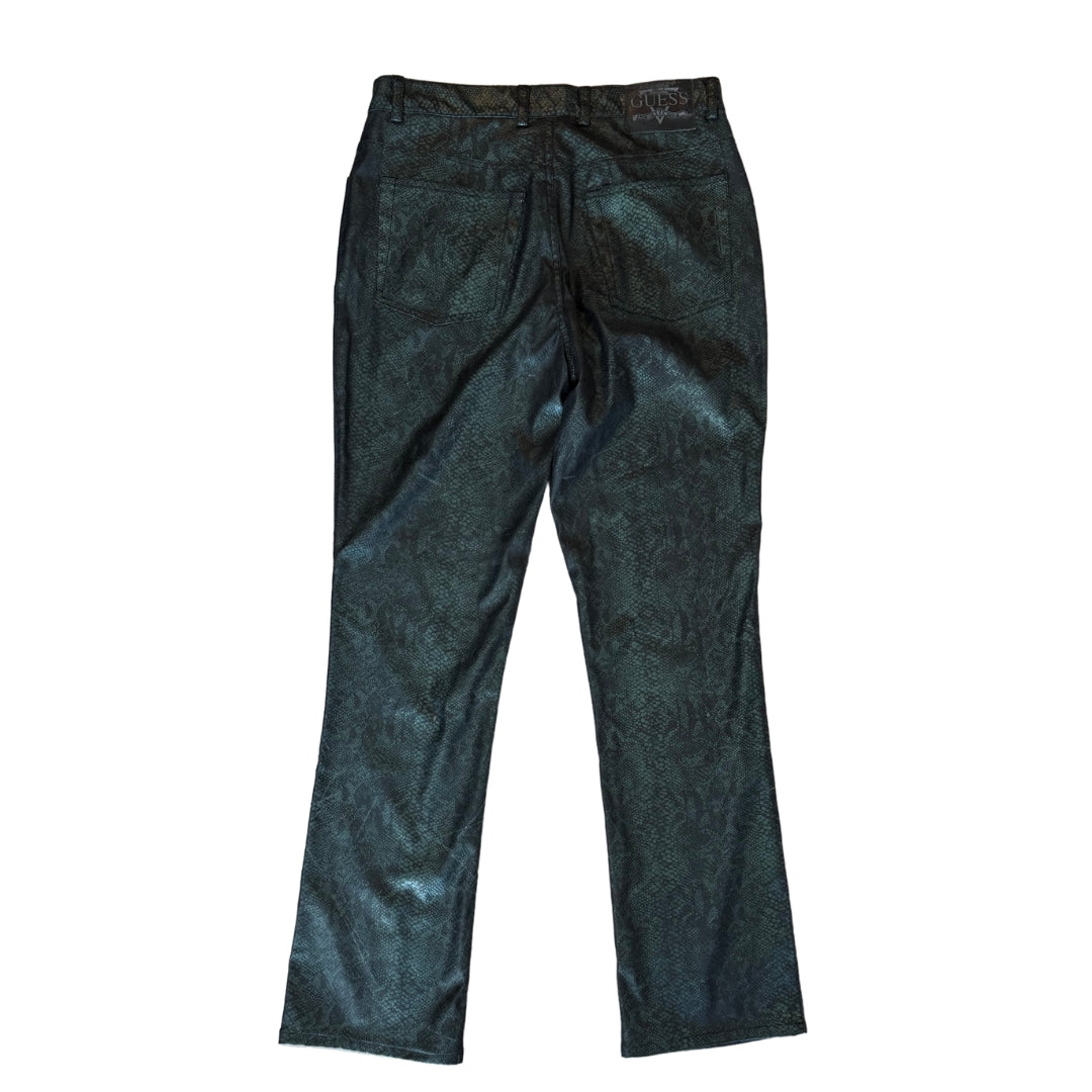 Guess Green Snakeskin Pants