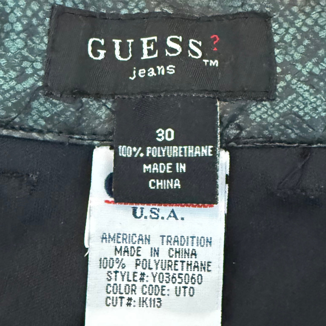 Guess Green Snakeskin Pants