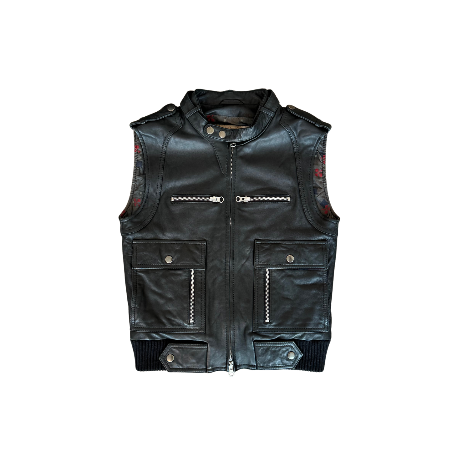 Vintage 1970's Leather Vest