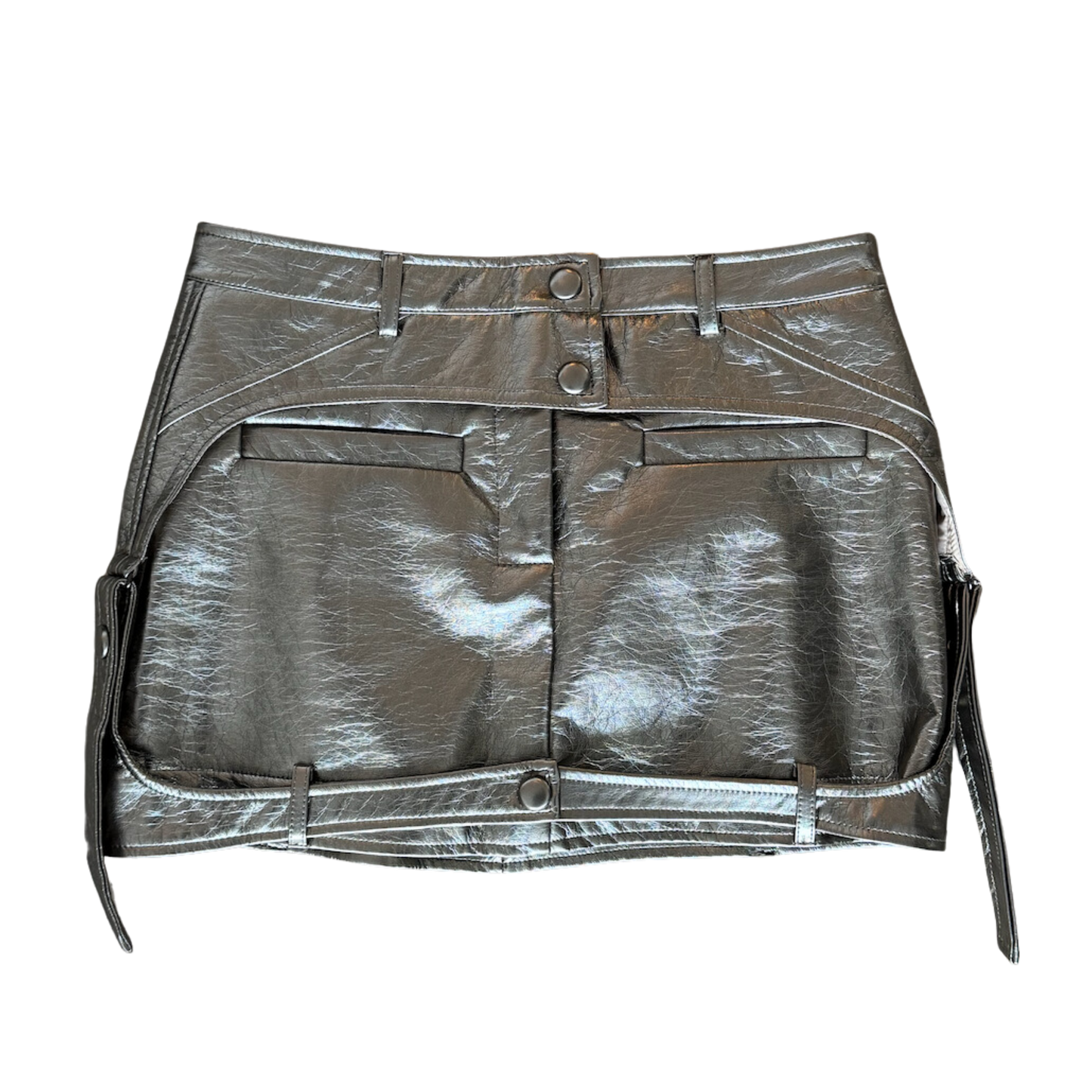 Metallic Mini Skirt