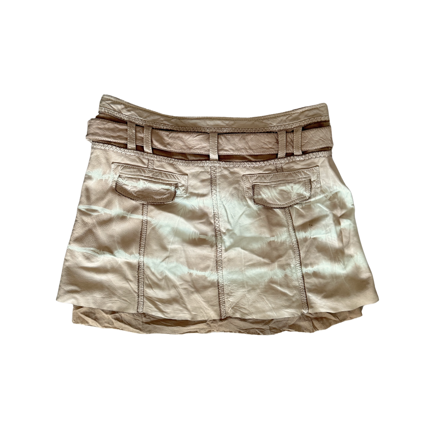 Roberto Cavalli Leather Mini Skirt