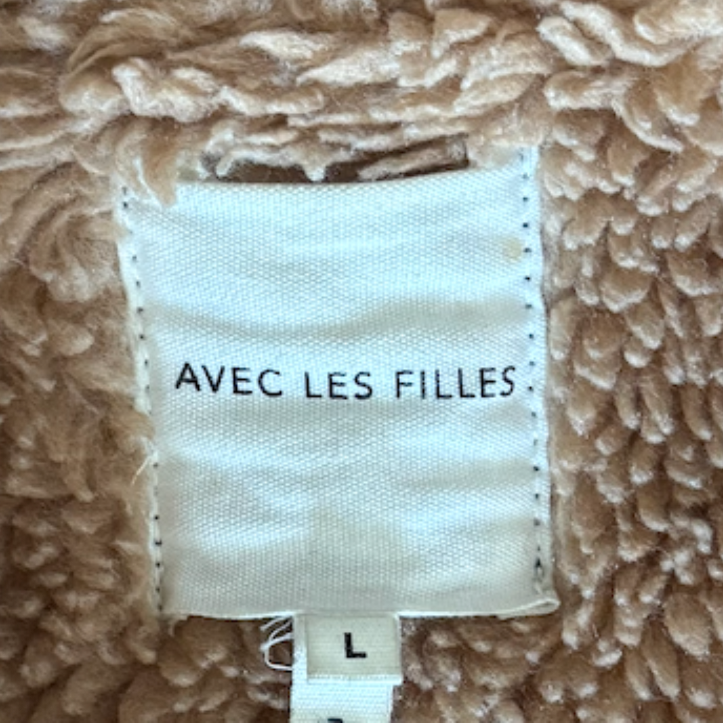 Leather Avec Les Filles Sherpa Jacket